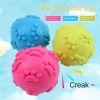 3pcs Pet dog toy footprint toy ball 6cm sounding toy ball TPR rubber