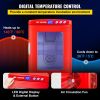 VEVOR Red Reptile Incubator 25L Scientific Lab Incubator Digital Incubator Cooling and Heating 5-60°C Reptile Egg Incubator 12V/110V Work for Small Re