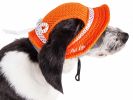 Pet Life 'Sea Spot Sun' Uv Protectant Adjustable Fashion Mesh Brimmed Dog Hat Cap