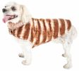 Pet Life Luxe 'Tira-Poochoo' Tiramisu Patterned Mink Dog Coat Jacket