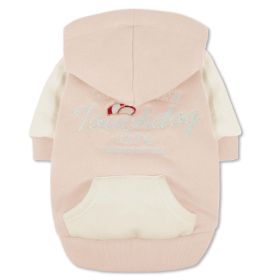 Touchdog 'Heritage' Soft-Cotton Fashion Dog Hoodie (Color: Pink, size: medium)