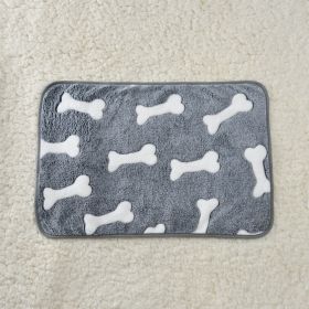 For Common Dogs Blanket Non-slip Seat Cushion (Option: Bone-40x60cm)